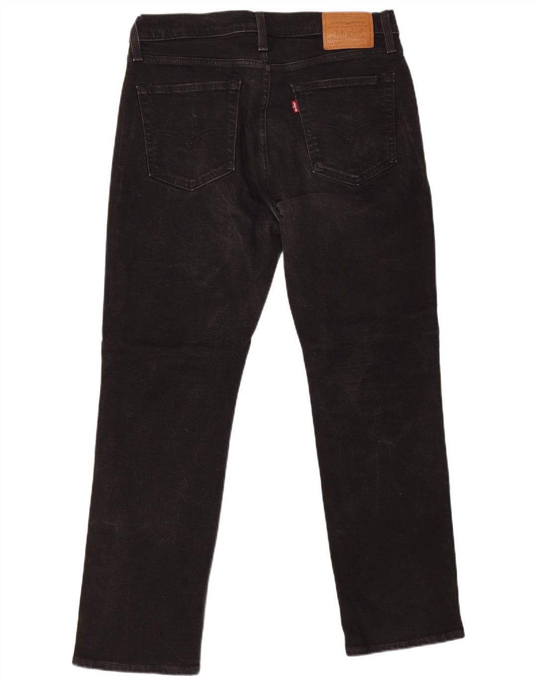 Levi's Herren 514 Straight Jeans W33 L28 Schwarze Baumwolle