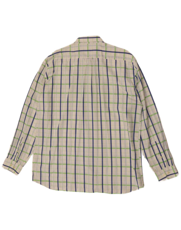 GANT Herren-Hemd mit normaler Passform, XL, weiß kariert, Baumwolle