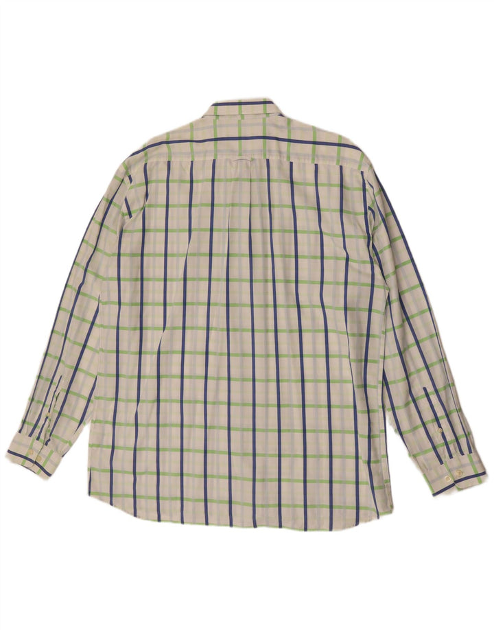 GANT Herren-Hemd mit normaler Passform, XL, weiß kariert, Baumwolle
