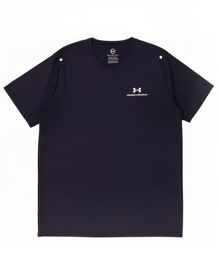Under Armour Herren T-Shirt Top 2XL Marineblau Polyester
