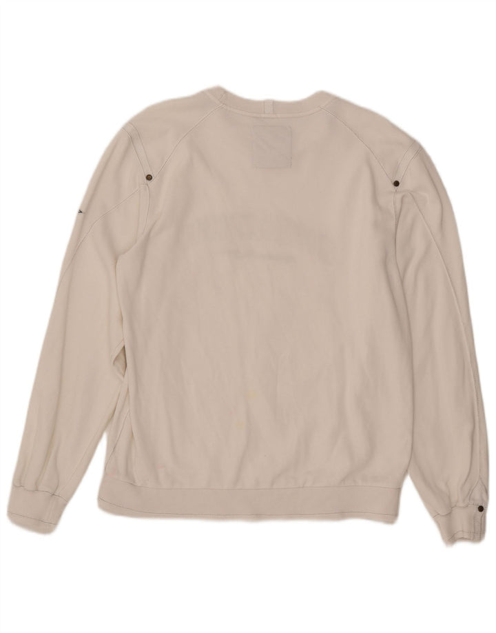 CHAMPION Herren-Sweatshirt mit Grafik, Größe L, Weiß