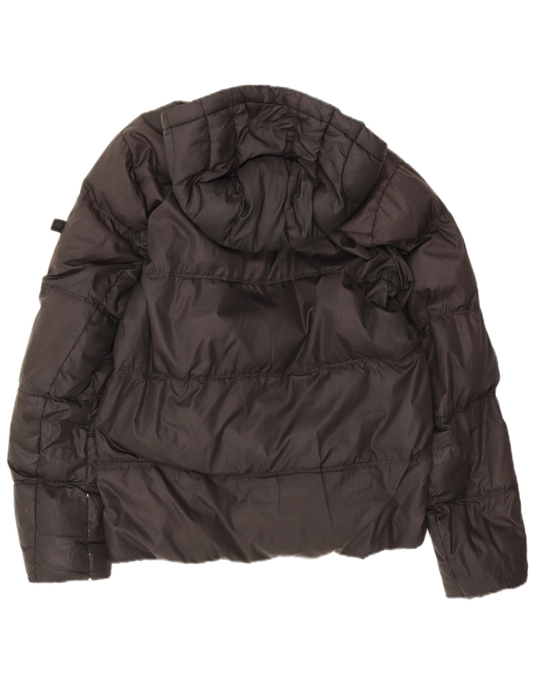 Tommy Hilfiger Herren-Jacke mit Kapuze, gepolstert, UK 38, Mittelschwarz, Polyester