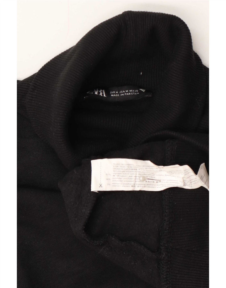 Zara Damen-Pullover mit Rollkragen, Gr. 14, mittelschwarz, Baumwolle