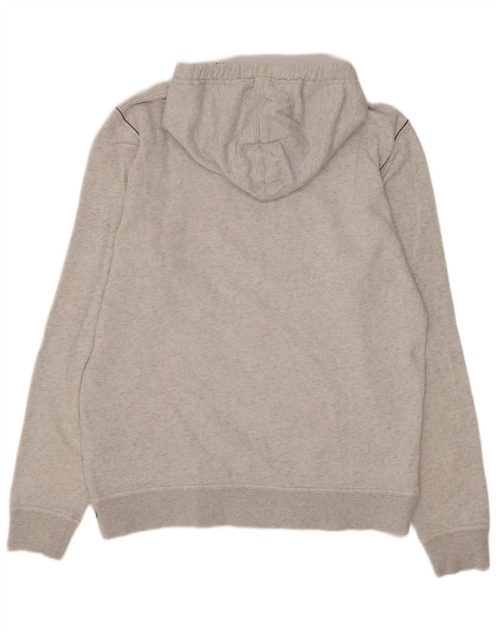 Tom Tailor Herren-Kapuzenpullover mit Grafik, groß, graue Baumwolle