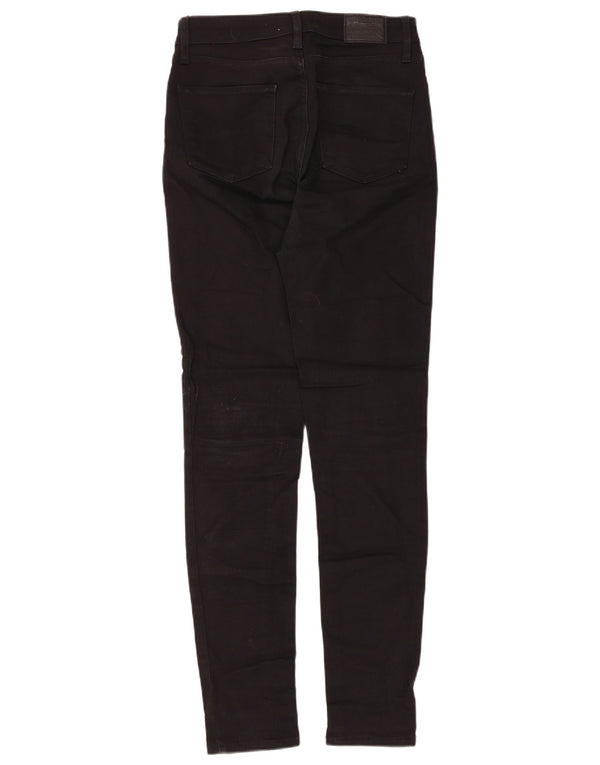 Levi's Damen 721 High Rise Skinny Jeans W28 L32 Schwarze Baumwolle