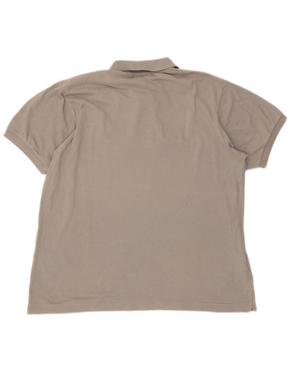 Lacoste Herren-Poloshirt mit klassischer Passform, Größe 6 XL, graue Baumwolle