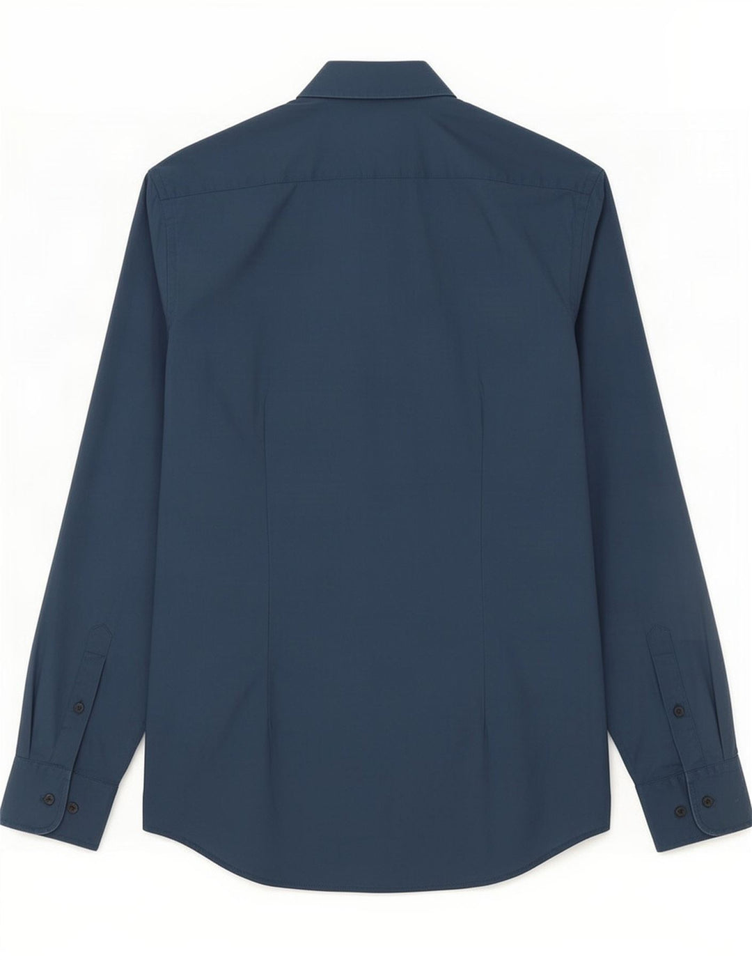 Calvin Klein Herren-Slim-Fit-Hemd aus mittelblauer Baumwolle