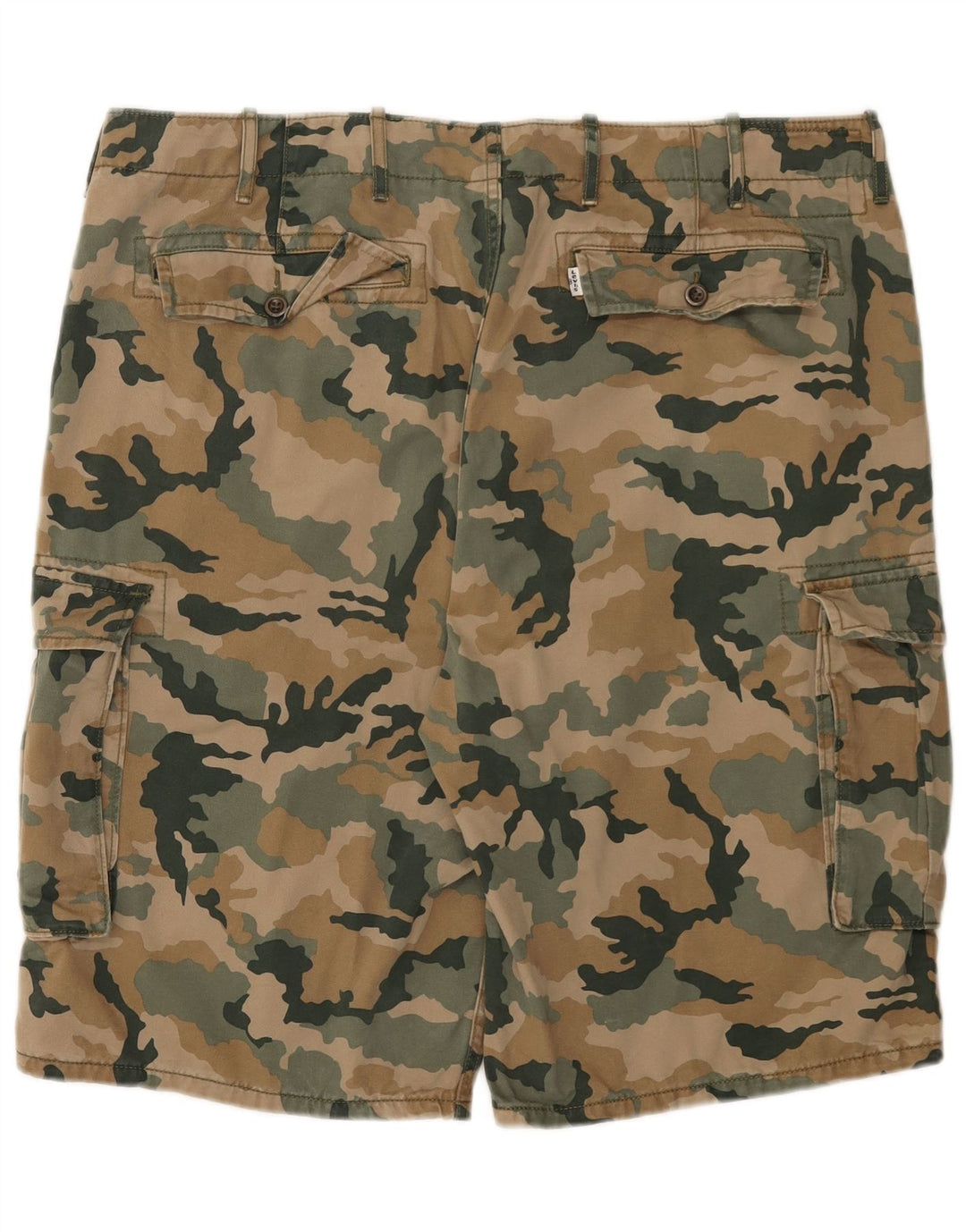Levi's Herren Cargoshorts W40 XL Khaki Camouflage Baumwolle