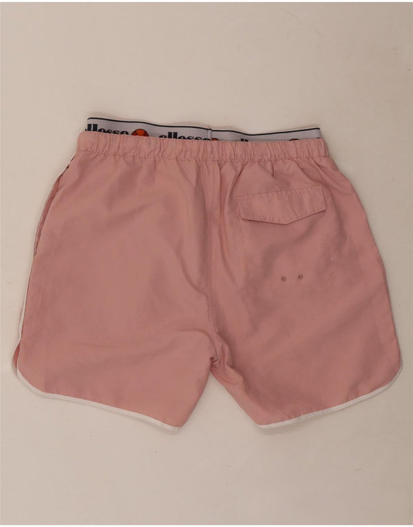 Ellesse Womens Graphic Badeshorts UK 12 Mittelrosa Farbblock