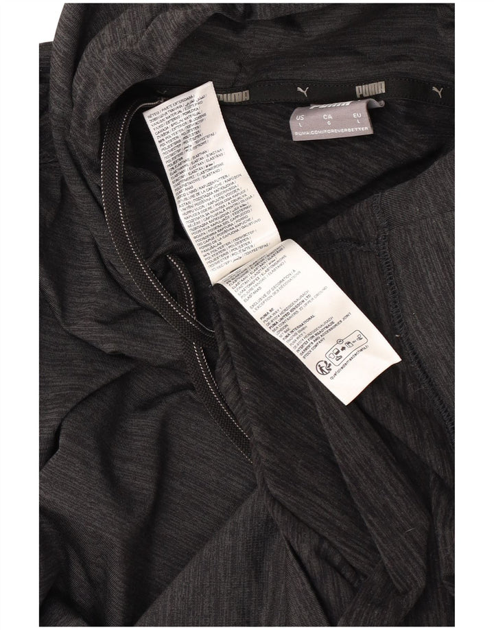 Puma Herren Kapuzenpullover, groß, aus schwarzem Polyester