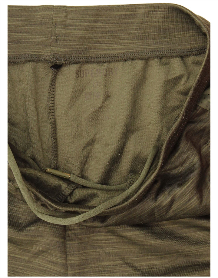 Superdry Herren-Trainingshose, klein, Khaki, geflecktes Polyester