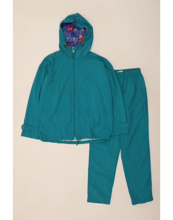 Diadora Damen-Trainingsanzug mit Kapuze, übergroß, komplett, UK 14, Mittelblau, Polyamid