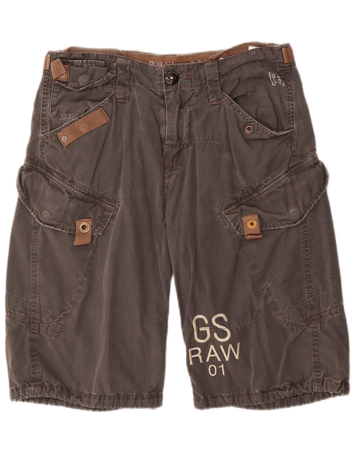 G-Star Herren Graphic Cargo Shorts W32 Mittelgraue Baumwolle
