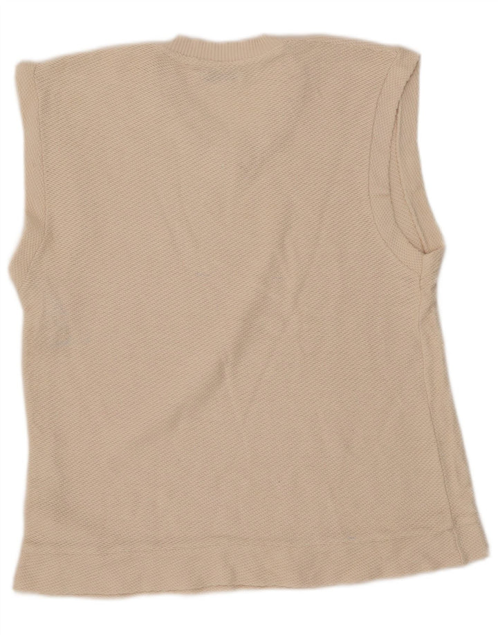 Zara Herren-Weste-Tanktop aus mittelweißer Baumwolle