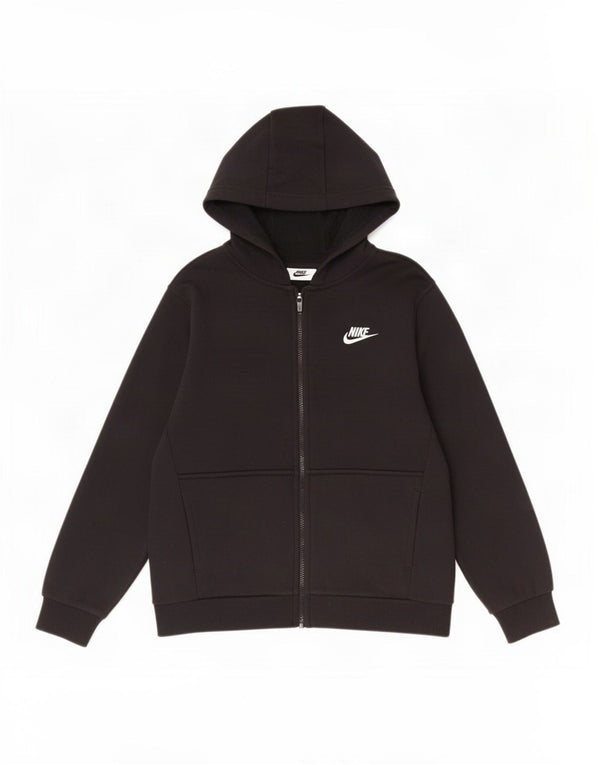 Nike Jungen-Kapuzenpullover mit Reißverschluss, 12–13 Jahre, Größe L, Schwarz