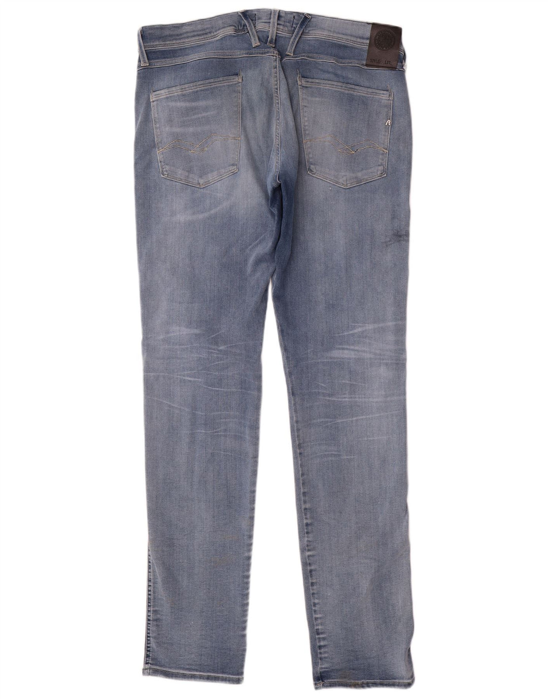 Replay Herren Slim Jeans W36 L34 Blaue Baumwolle