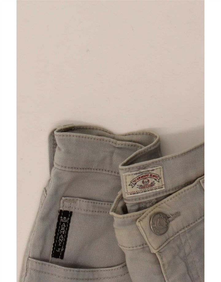 Armani Damen Slim Freizeithose W26 L27 Grau