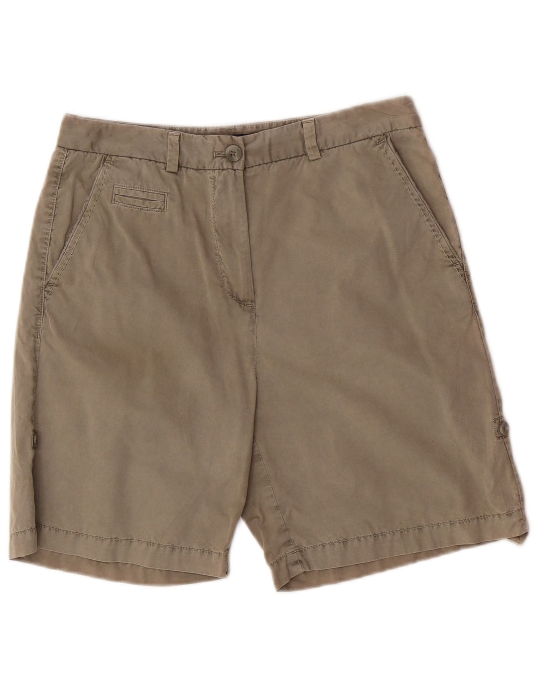 Marks & Spencer Damen Chinoshorts UK 12 Medium W30 Khaki Baumwolle