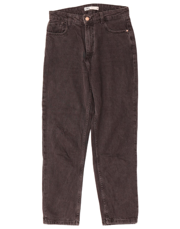 Zara Damen Tapered Jeans EU 38 Small W28 L28 Grau