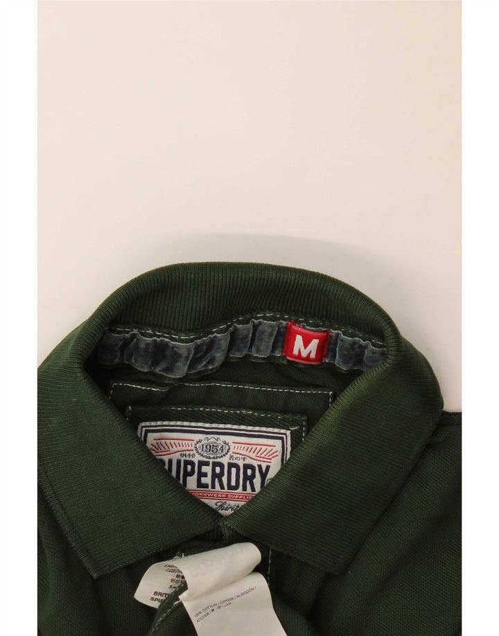 Superdry Herren Polohemd Mittelgrün Baumwolle