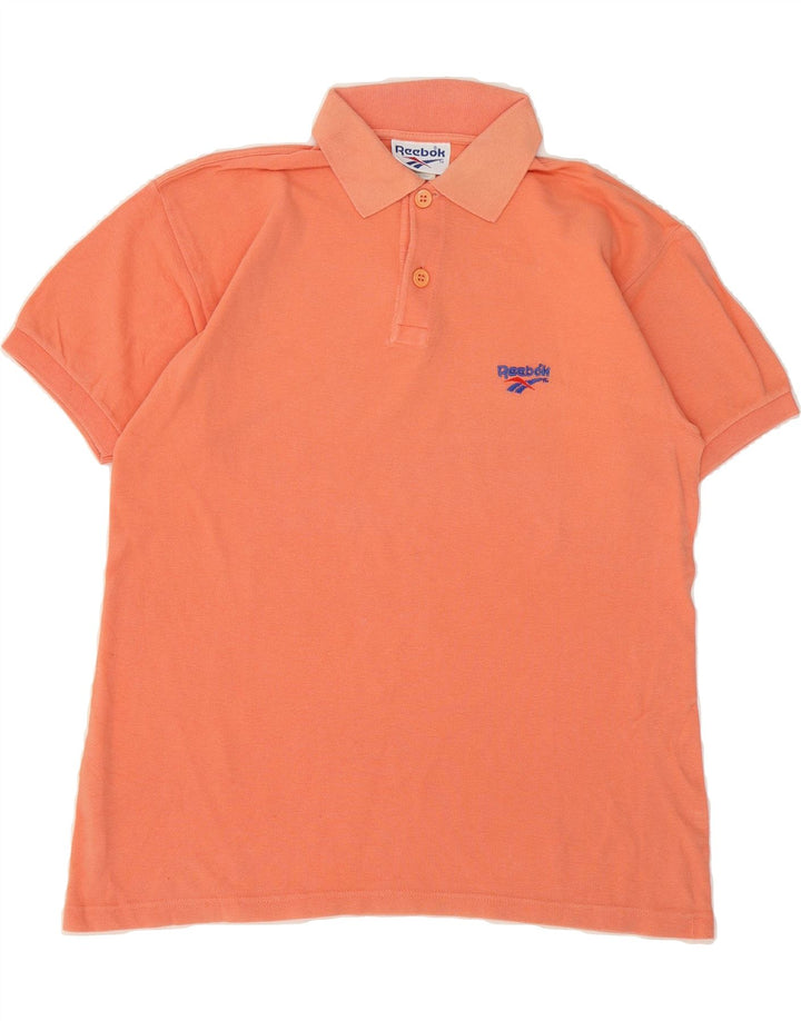 REEBOK Mens Polo Shirt Medium Orange Cotton Vintage Reebok and Second-Hand Reebok from Messina Hembry 