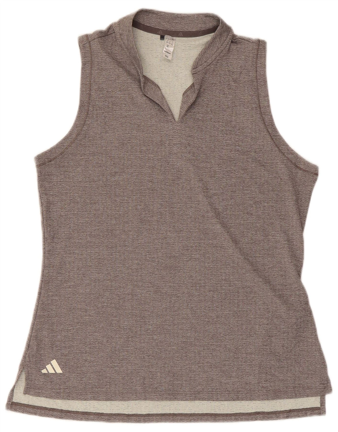 Adidas Damen Weste Top UK 12/14 Mittelgraues Polyester
