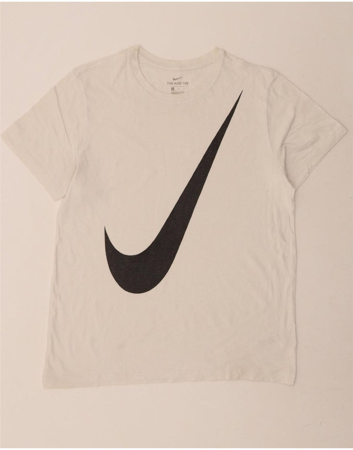 NIKE Mens Graphic T-Shirt Top Large White Cotton Vintage Nike and Second-Hand Nike from Messina Hembry 
