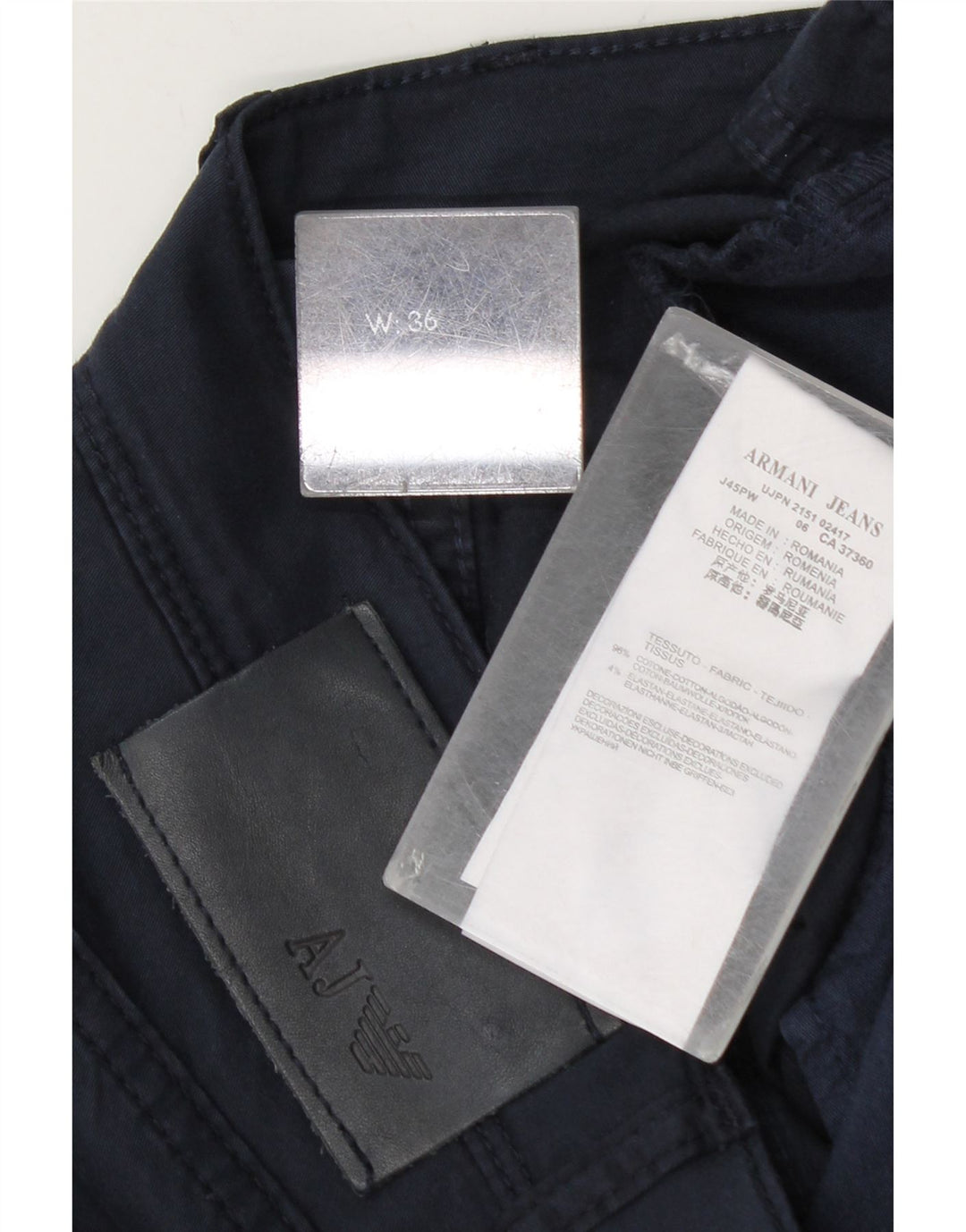 Armani Herren Freizeitshorts W36 Große marineblaue Baumwolle