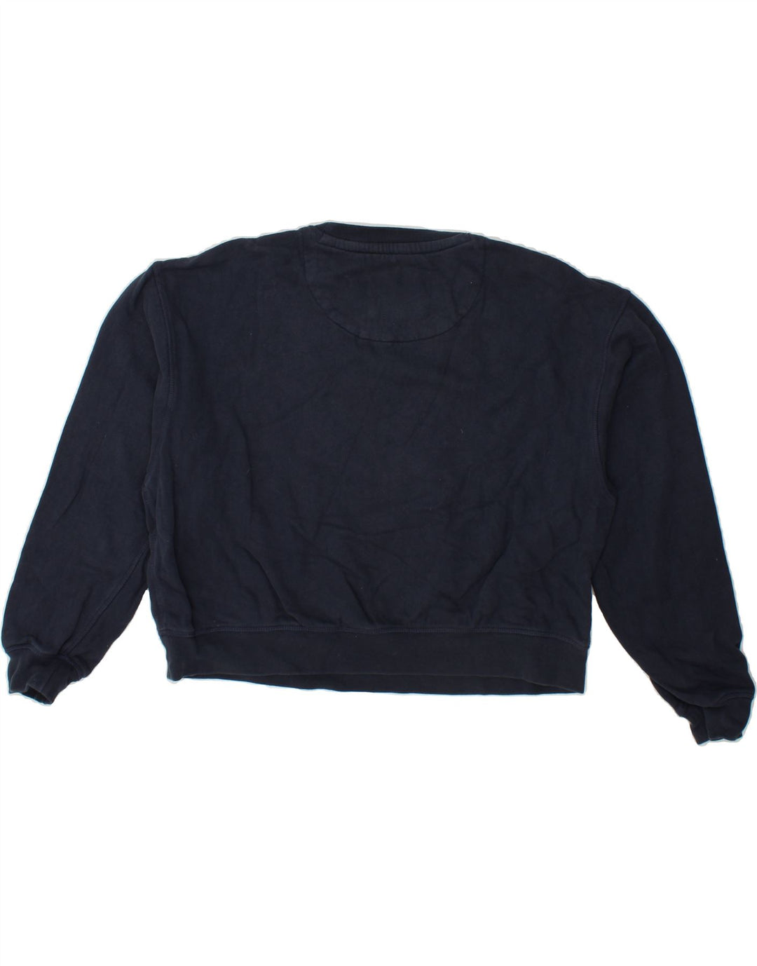 JACK WILLS Womens Oversized Crop Sweatshirt Jumper UK 14 Large  Navy Blue Vintage Jack Wills and Second-Hand Jack Wills from Messina Hembry 