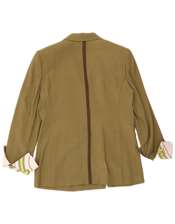Anna Molinari Damen Zweireihige Blazerjacke UK 10 Small Khaki