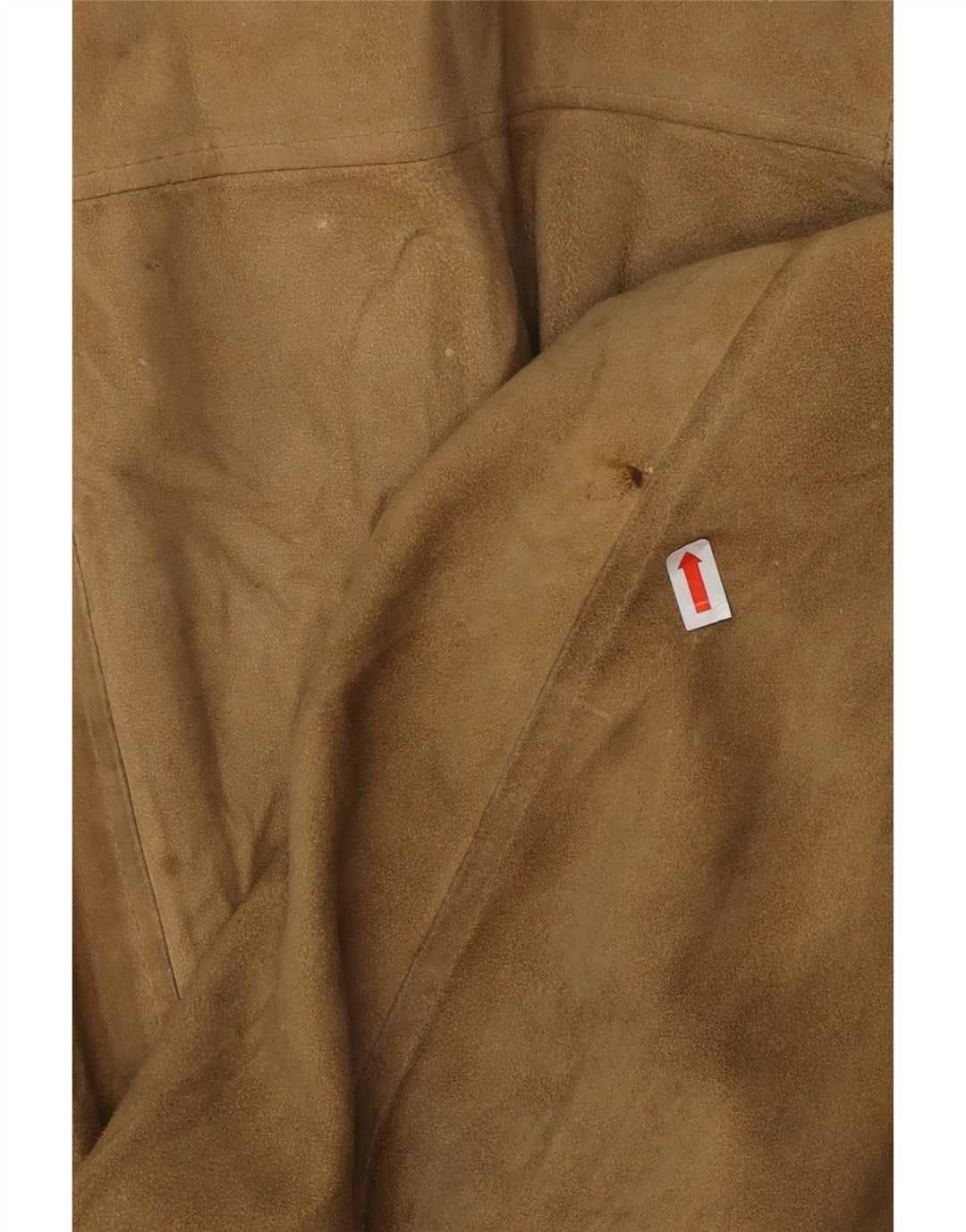 VINTAGE Herren Wildleder Bomberjacke UK 38 Medium Beige Leder