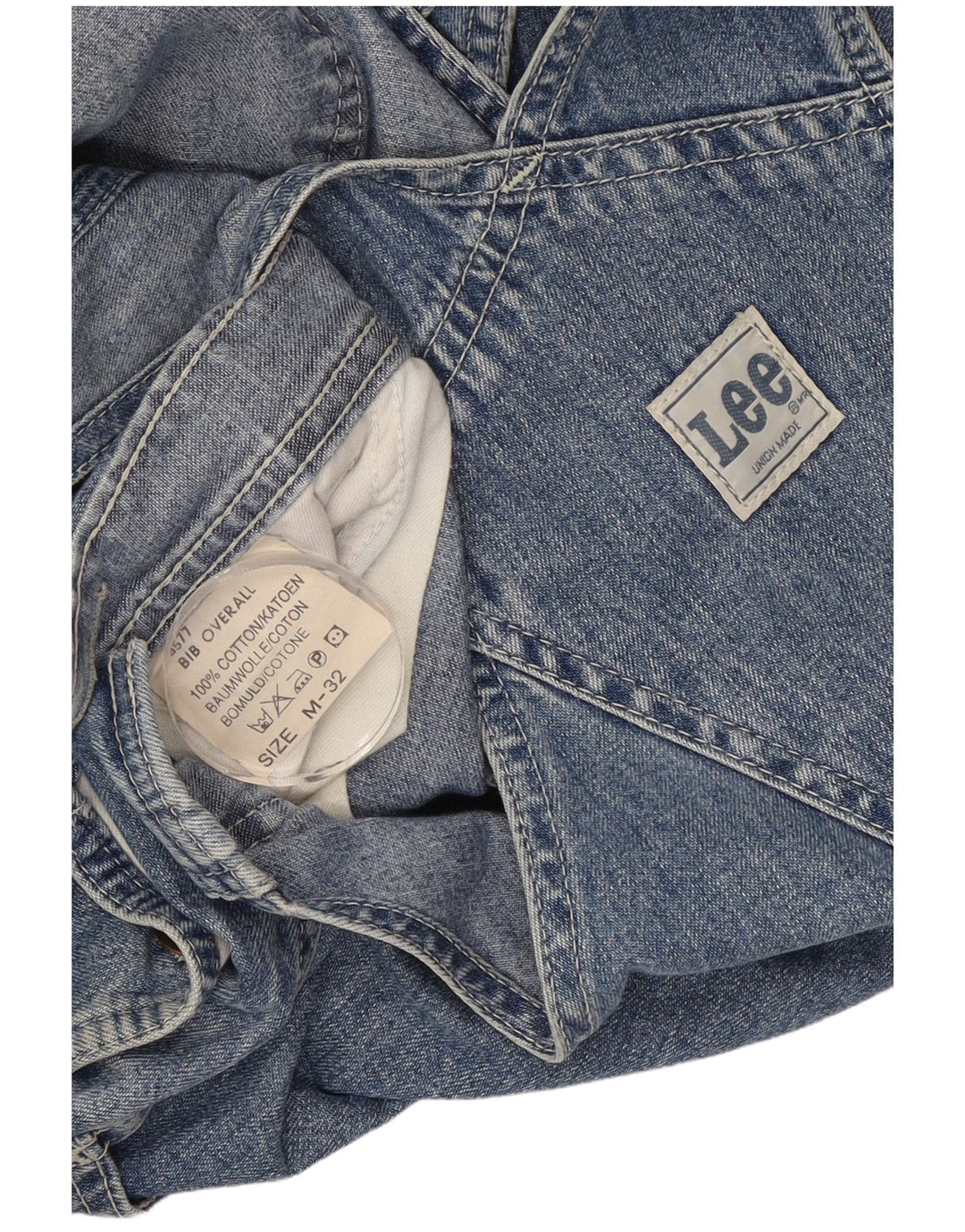 Lee Herren Latzhose Jeans Medium W32 L32 Blaue Baumwolle