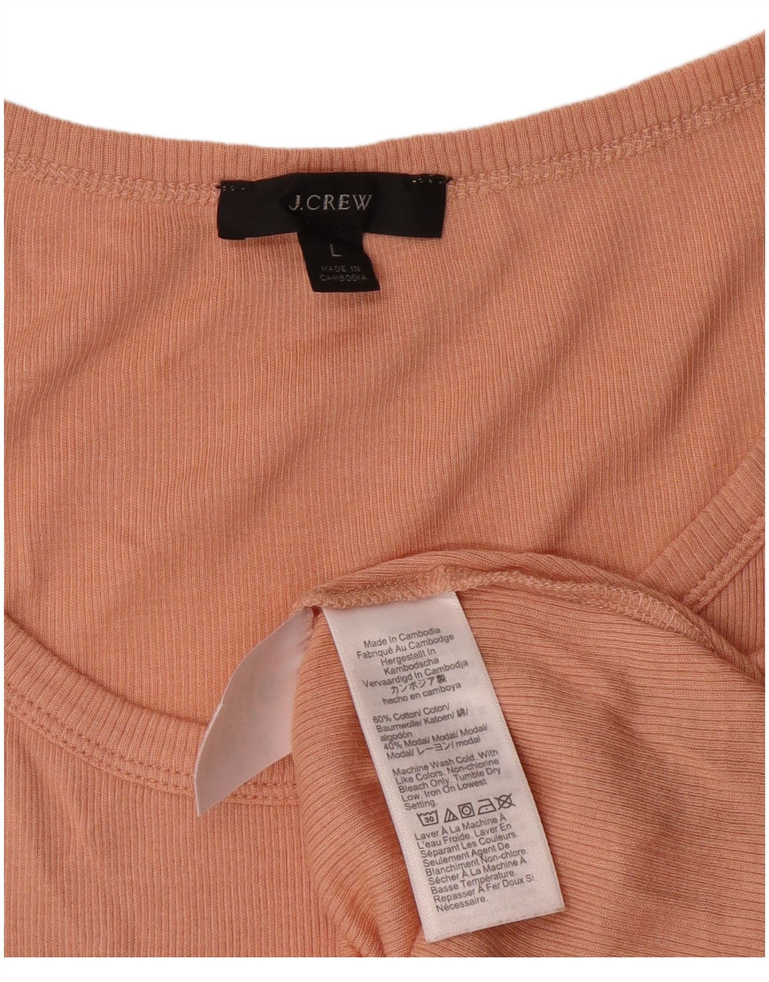 J. Crew Damen Weste Top UK 14 Large Orange Baumwolle