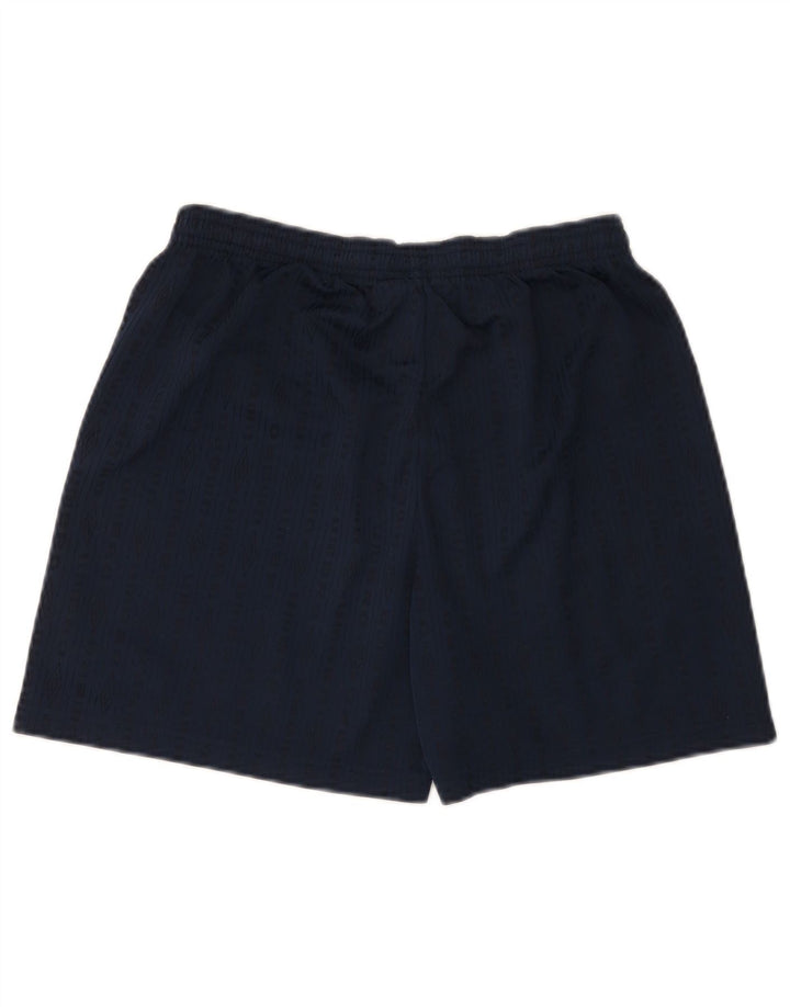 Umbro Herren-Sport-Shorts mit Grafik, mittelgroß, marineblau, gestreift, Polyester