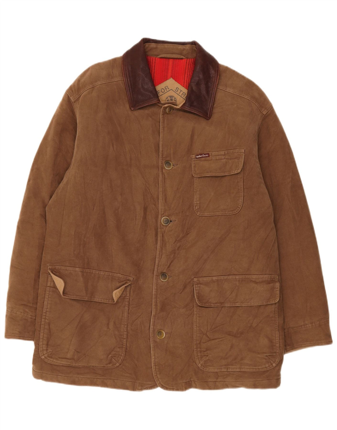 Marlboro Classics Herren Wildlederjacke UK 40 Großes braunes Leder
