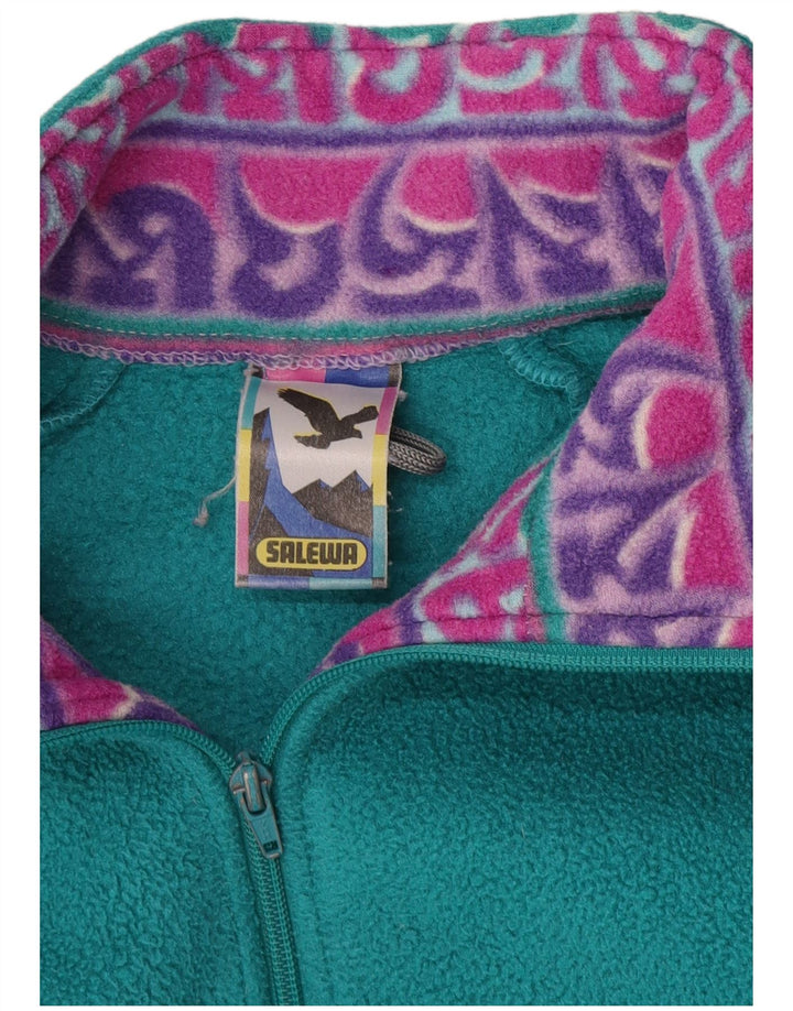 SALEWA Herren-Fleecejacke, UK 40, groß, mehrfarbig, Colourblock-Polyester