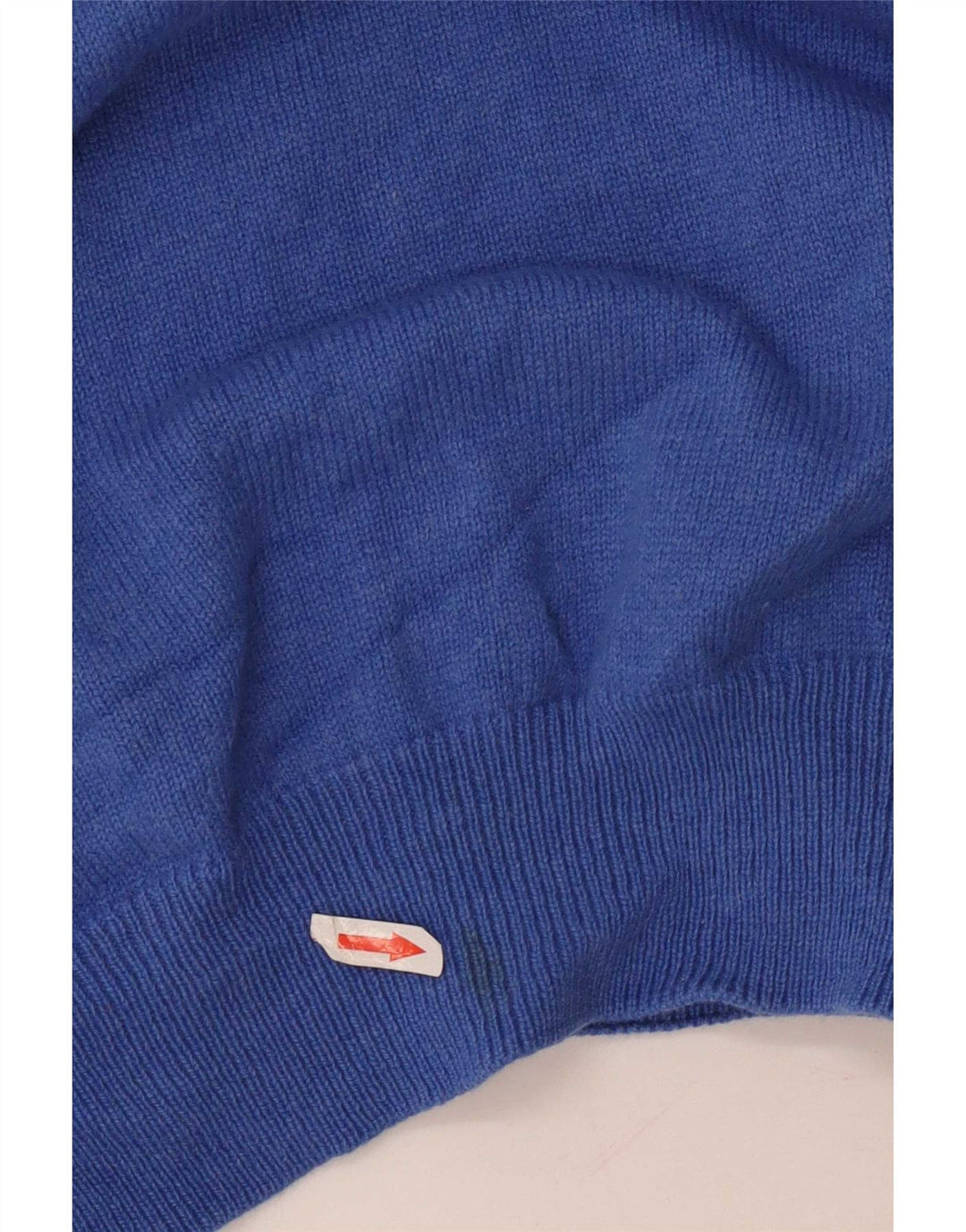 Fred Perry Herren-Pullover mit Reißverschluss am Hals, mittelblaue Wolle