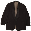 Hugo Boss Herren-Blazer mit 1 Knopf, Größe 52, XL, schwarze Wolle