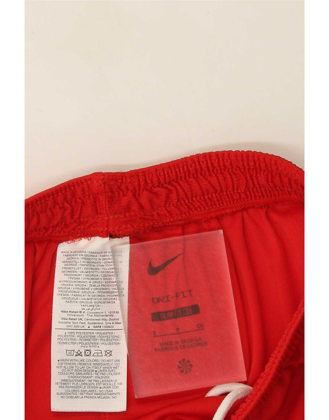 Nike Herren Dri Fit Slim Fit Sportshorts, Größe S, Rot, Polyester