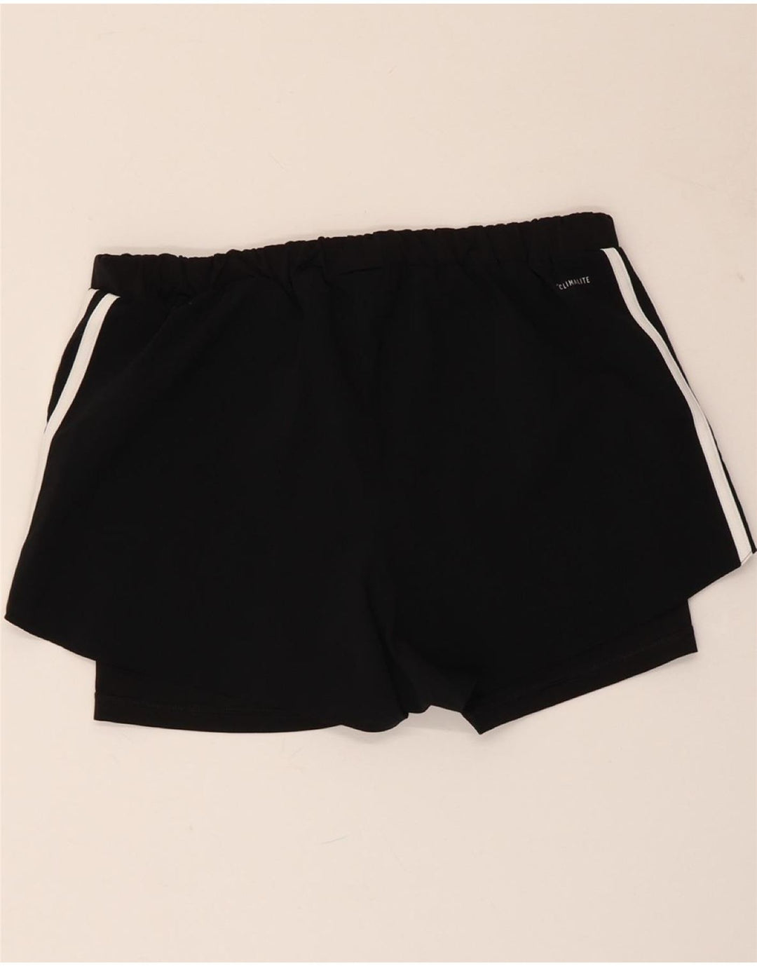 ADIDAS Damen Climalite Sport Shorts UK 8/10 Small Schwarz Polyester