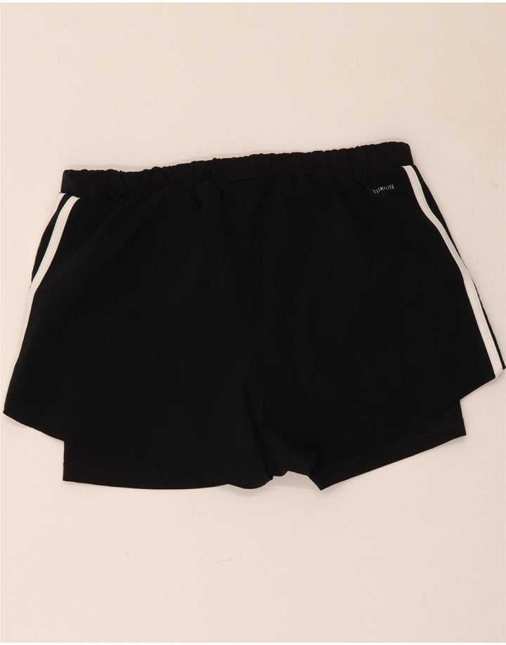 ADIDAS Damen Climalite Sport Shorts UK 8/10 Small Schwarz Polyester