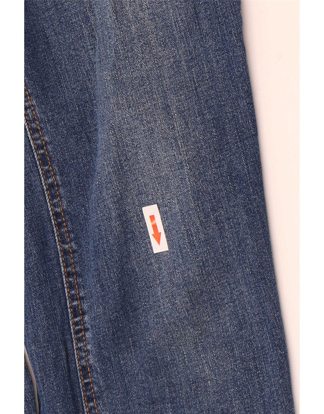 Desigual Damen Bootcut Jeans EU 38 Medium W28 L27 Blau geblümte Baumwolle