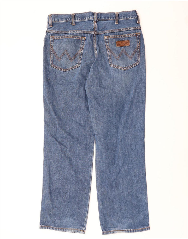 Wrangler Herren Ohio Straight Jeans W34 L30 Blaue Baumwolle