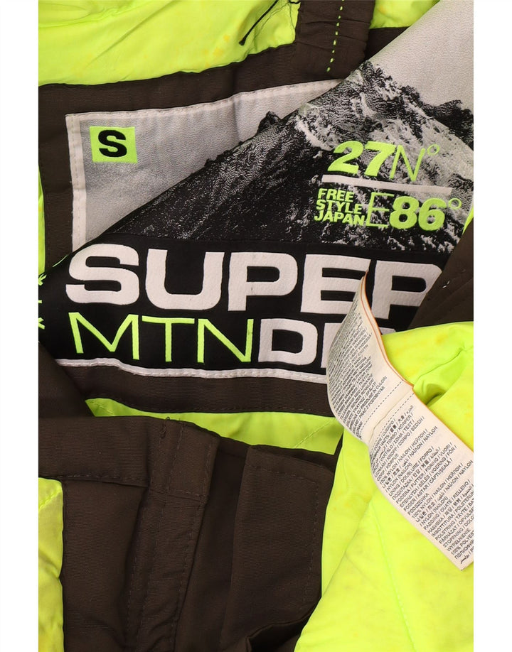 Superdry Damen-Parka mit Kapuze, übergroß, UK 10, Größe S, Khaki, Nylon