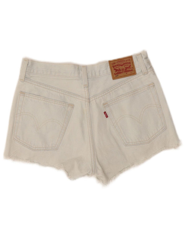 Levi's Damen 501 Distressed Denim Shorts W26 Small Blaue Baumwolle