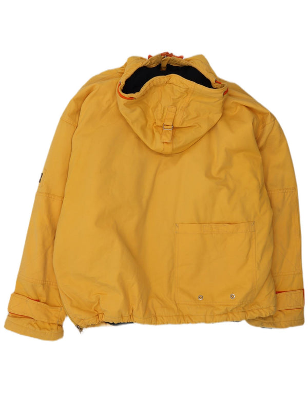 Napapijri Herren Geographic Graphic Hooded Anorak Jacke UK 40 Large Gelb