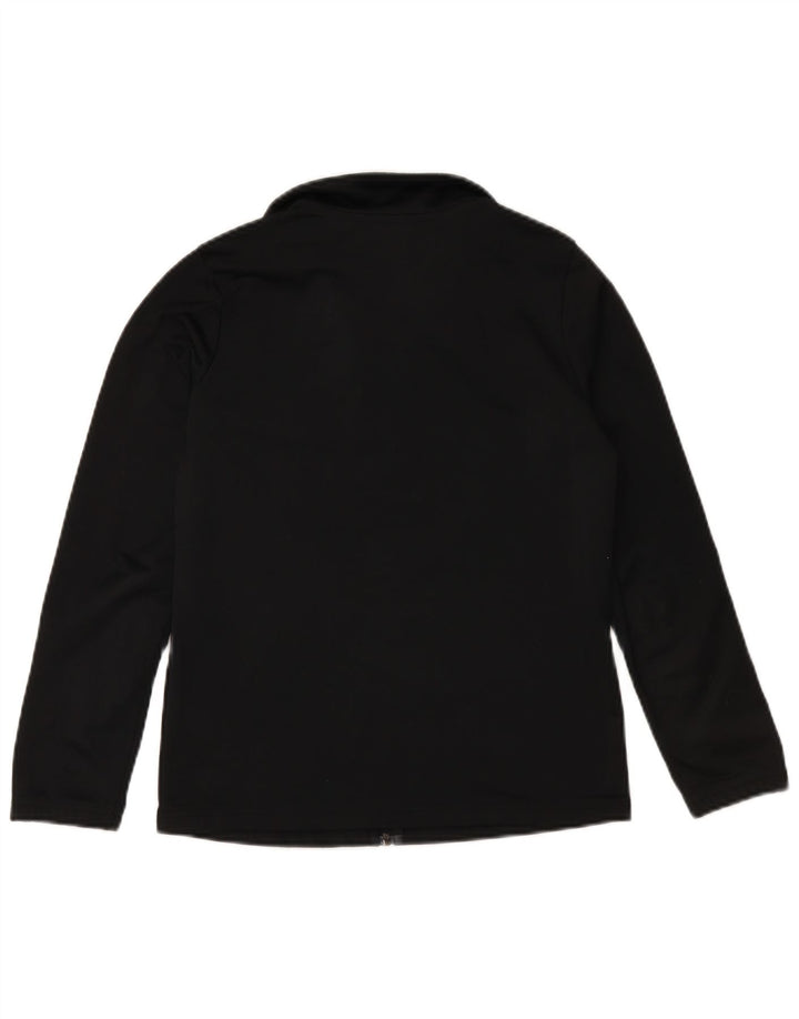 NIKE Mädchen-Trainingsanzug-Top-Jacke, 12–13 Jahre, groß, schwarzes Polyester