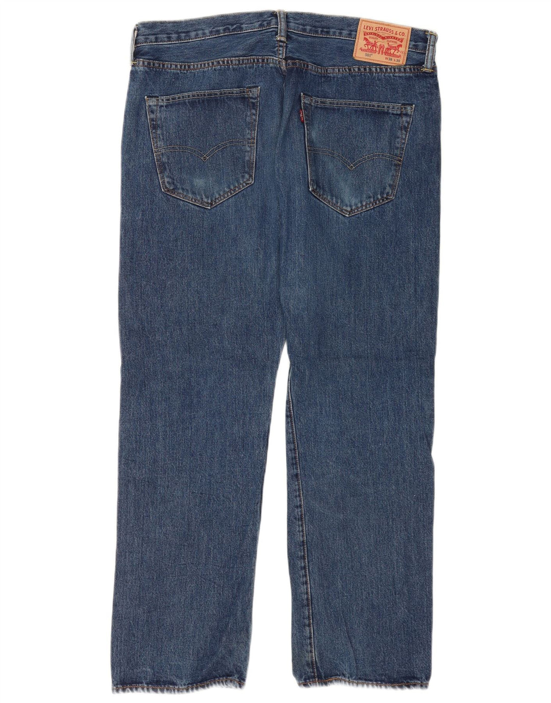 Levi's Herren 501 Regular Fit Straight Jeans W36 L30 Blaue Baumwolle