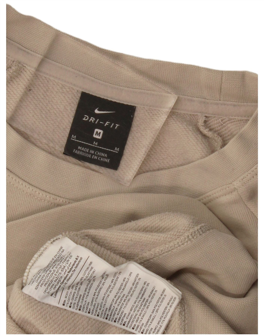 Nike Damen-Sweatshirt mit Dri-Fit-Grafik, übergroß, Gr. 14, Mittelgrau