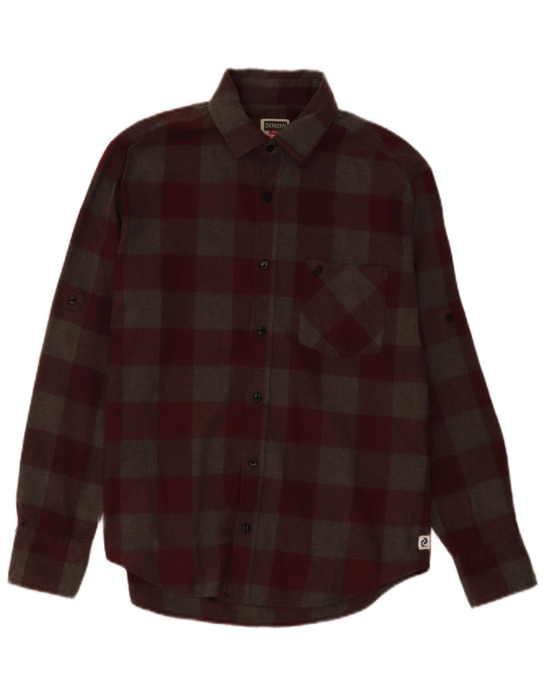 Levi's Herren Denizen Flanellhemd Small Grey Gingham